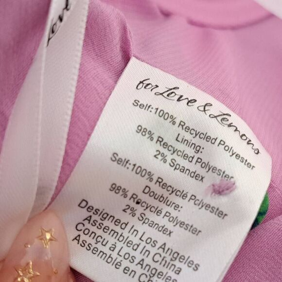 For Love And Lemons Pink Floral Blouse - Picture 8 of 9